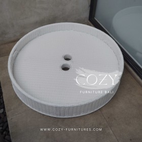 Floating Tray Circle Diameter 90CM White