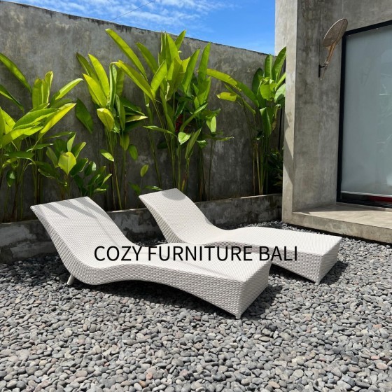 Pool Lounger Type 01B WHITE WASH