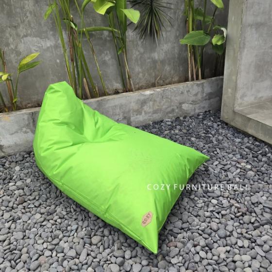 Triangle Beanbag Polyster Light Green