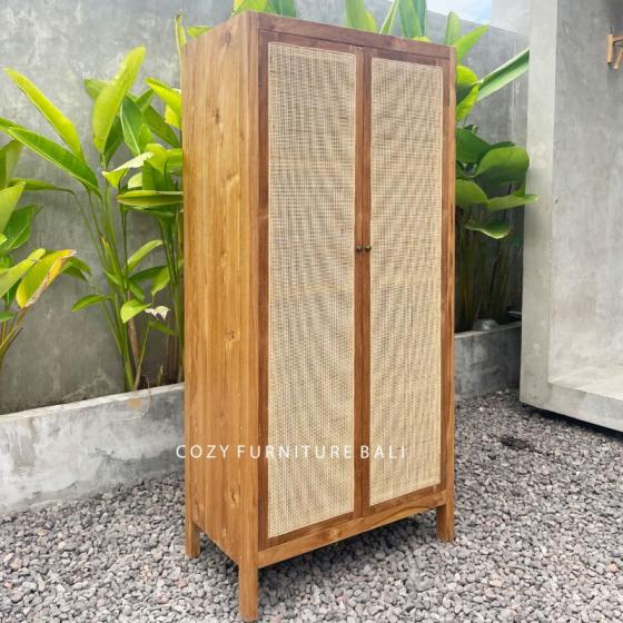 Wardrobe + Rattan Weaving