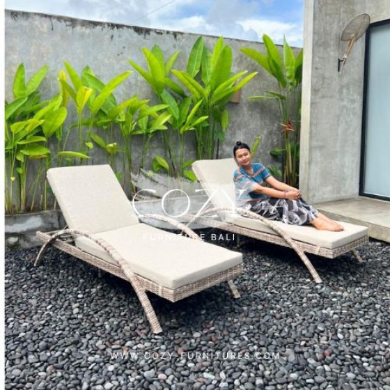 SUNBED TYPE 02 - PULUT+ OUTDOOR FABRIC KL07