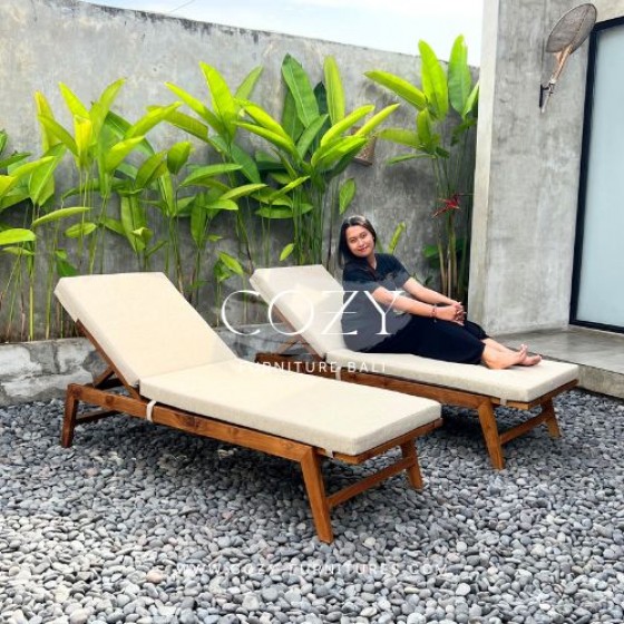 WOOD SUNBED TYPE 31 - MATTRESS SUNPROOF GRACEBAY