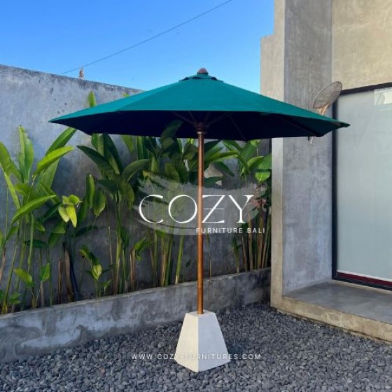 Umbrella Diameter 250cm - SUNBRELLA FABRIC - FOREST GREEN COLOR