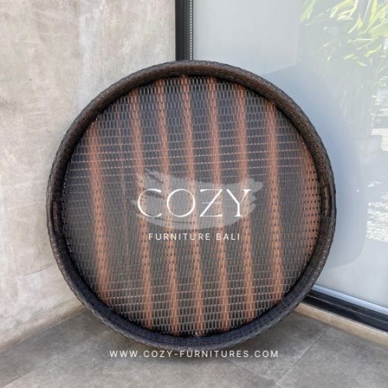 Floating Tray - ROUND 90CM  COLOR : GOLDEN BROWN