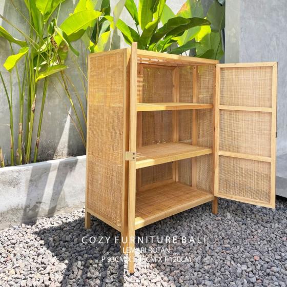 Rattan Wardrobe 93 x 45 x 120