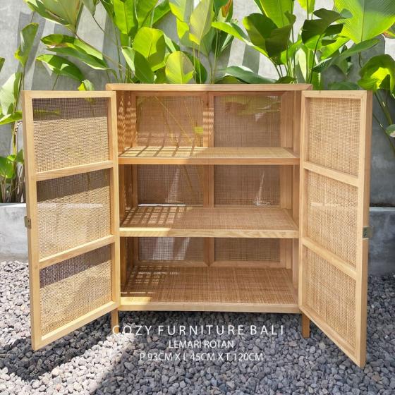 Rattan Wardrobe 93 x 45 x 120