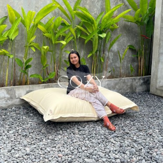 BEANBAG FLOATING (L) - Canvas Fabric cream 01b