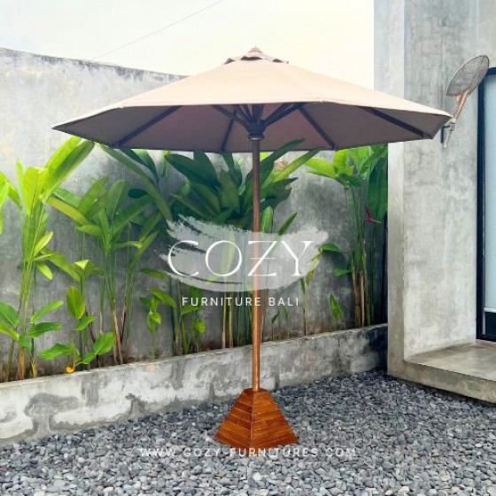 Umbrella D 250cm CANVAS no 28 + holder