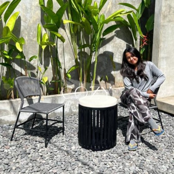 Balcony Set READY STOCK WITH TABLE TEAKWOOD