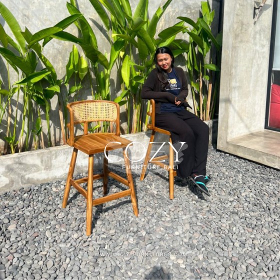READY STOCK - BAR Chair 0097 - SEAT HEIGH 70CM