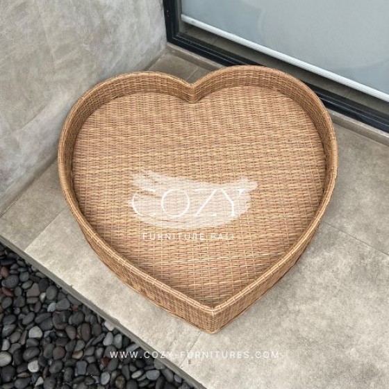 Floating Tray - LOVE 90X90, HONEY WICKER